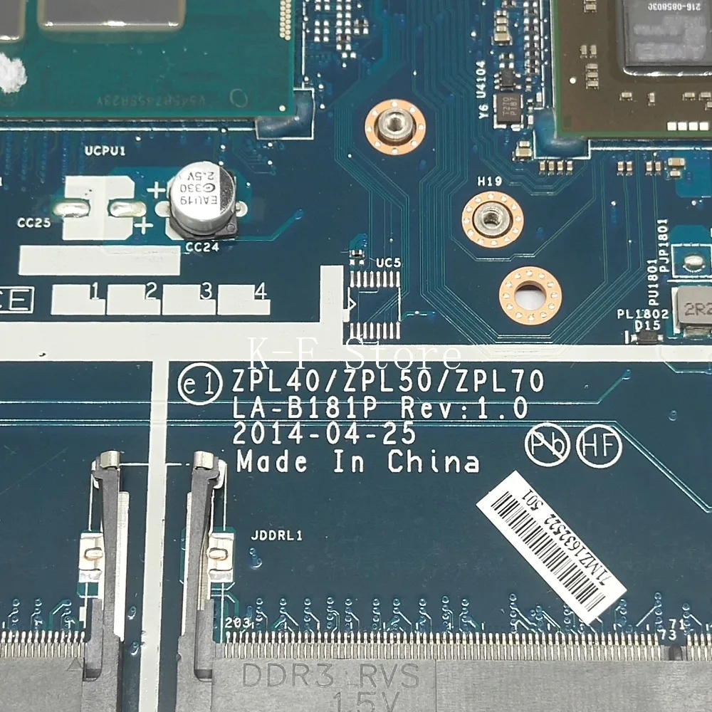 Плата 800492-501 799561-501 для hp 450 440 G2 Материнская плата ноутбука ZPL40 ZPL50 ZPL70 LA-B181P I5-5200 799561-001 799561-601