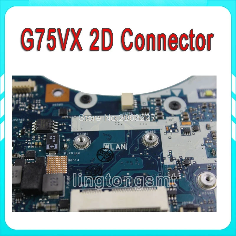 Отправить плату + G75VX материнская плата I7 cpu 2D GTX 670M для For Asus ноутбука Тест 100% OK|i7