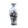 Jingdezhen ceramic vase moon bird fishtail vase  pastel peony vase Home Furnishing modern ecoration 1