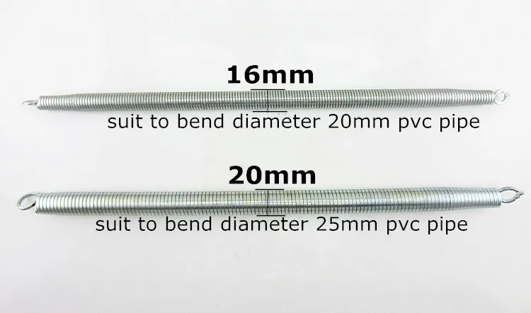 Один кусок 12 мм диаметр ручного ПВХ трубы Бендер Весна Тип инструмент для гибки труб кривая двойной крюк черный или серебристый цвет