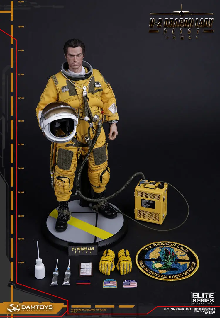 

DAMTOYS 1/6 78030 U-2 Male Figure Models Dragon Polit Doll Toy F Collection