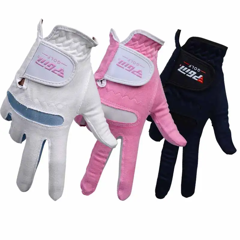 Brand Golf Women Sport Gloves Pair Fit Direct Microfiber Leather Gloves