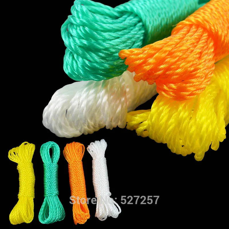 Clothesline 10 meters clotheshorses rope for hanging clothes windproof