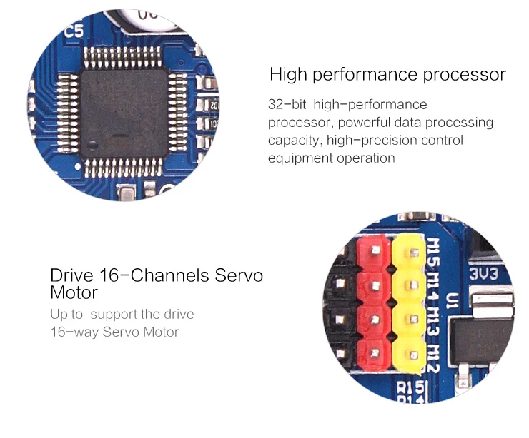 Серводвигатель контроллер драйвер платы 16 каналов умный автомобиль робот с высоким качеством MCU программного обеспечения