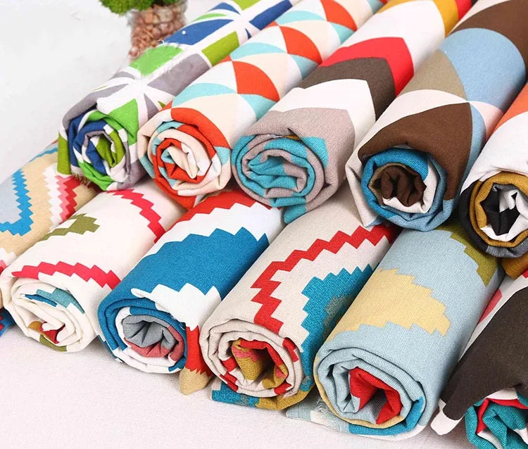 

mylb Linen fabric printing Lattice canvas printing tablecloths pillow curtains polyester cotton canvas free shipping