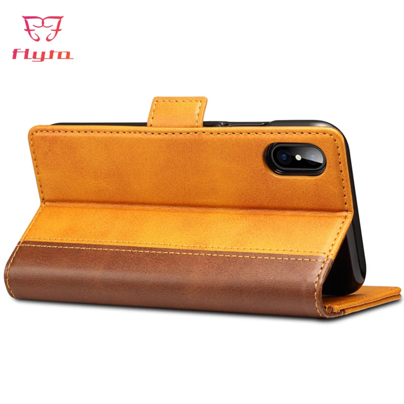 

FlyTo Phone Case for IPhoneX XS IPhone XR IPhoneXS Max Faux Leather The Case for IPhone 8 7 6S 6 Plus Cover