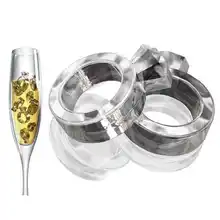 Резиновый лед решетки лед для напитков куб лоток любовь кольцо ледяное кольцо форма для изготовления мороженого F2418