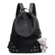 2018 New Women Backpack Female SchoolBag Preppy Style Backpack For Teenage girls Black Bagpack Ladies Travel
