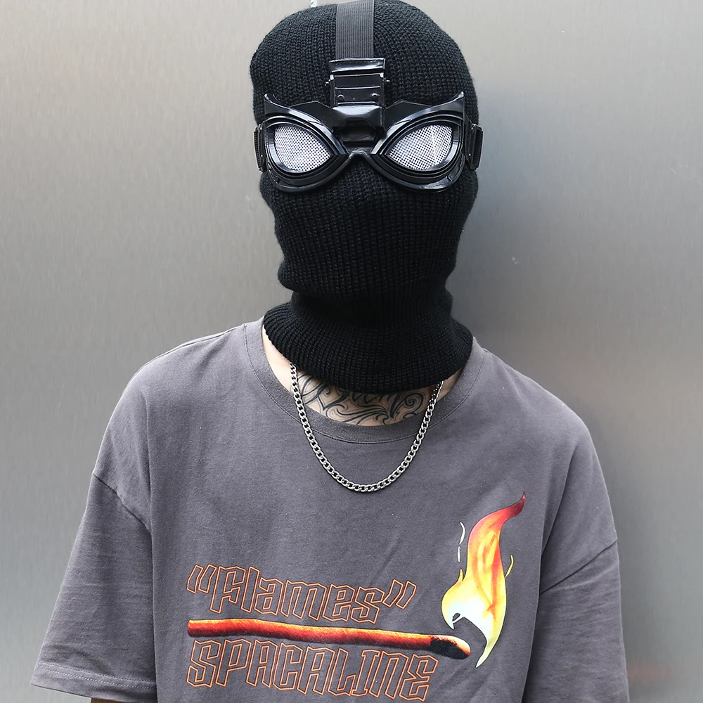 Spider-Man Far From Home Stealth Suit Masks Glasses Cosplay Halloween Party