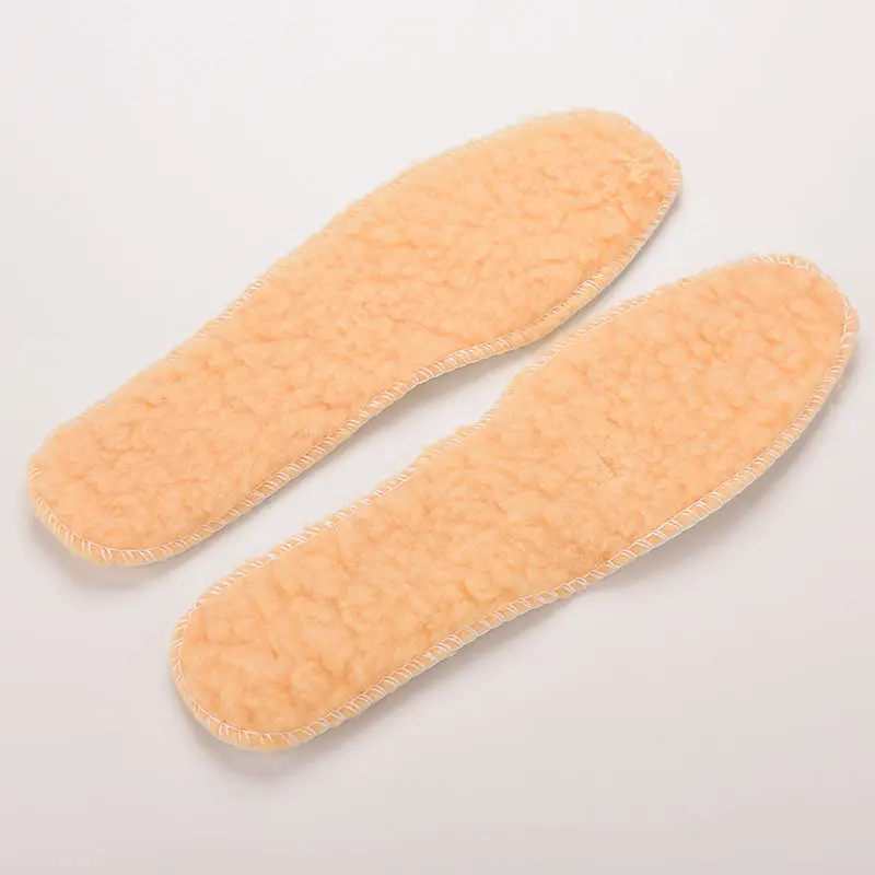 

1Pair 27cm Thicken Winter Warmer Fleece Insoles Women Men Shoes Insoles