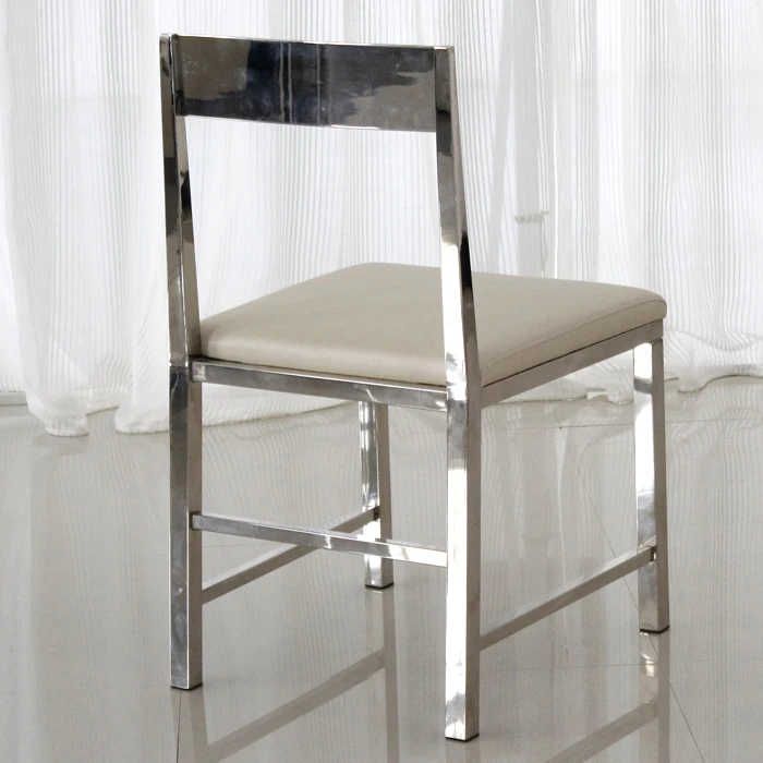 Low Stainless Steel Restaurant Chairs Stylish Modern