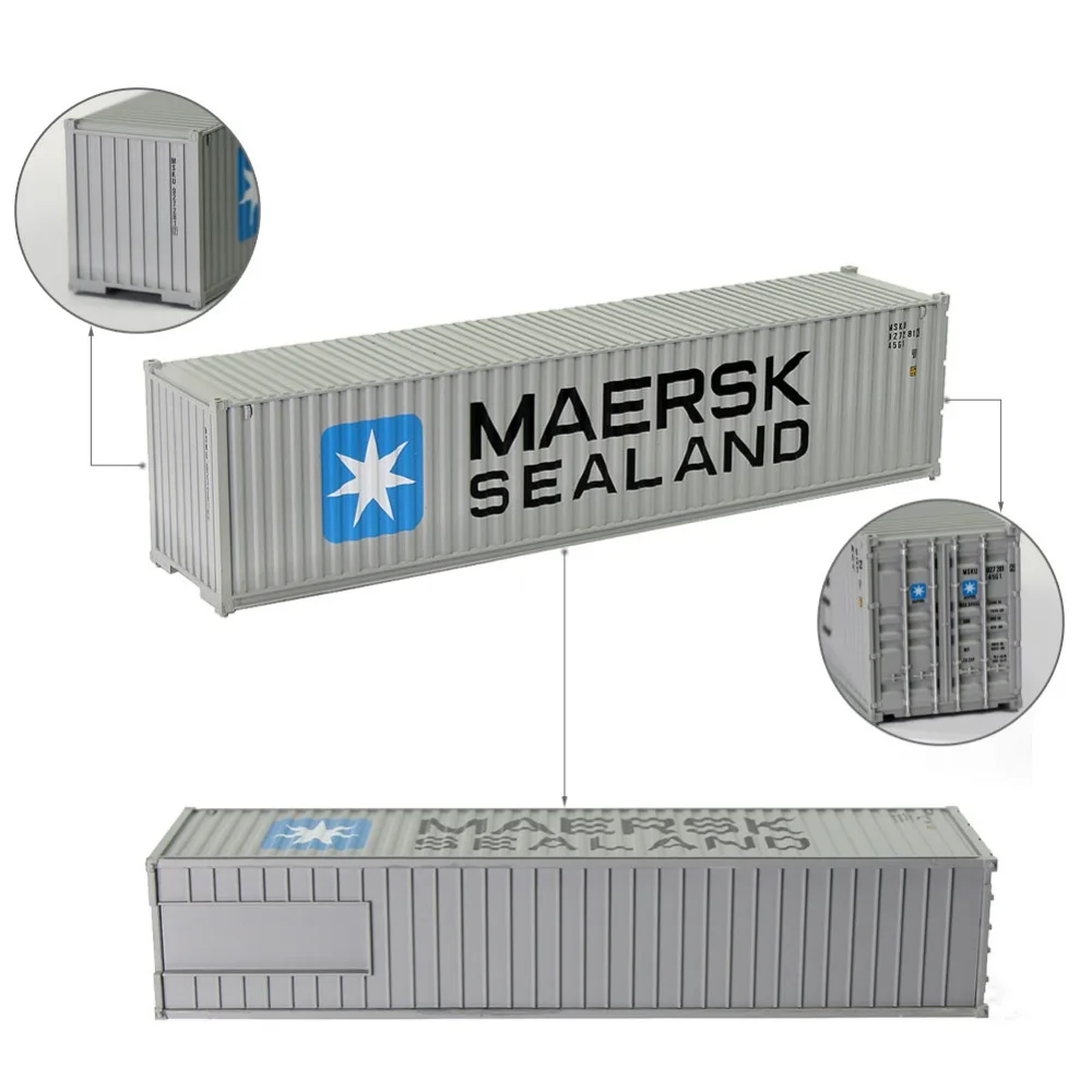 3 шт. различные 40ft контейнер хо масштаб Maersk Sealand OOCL COSCO 1: 87 грузовой автомобиль модель поезда