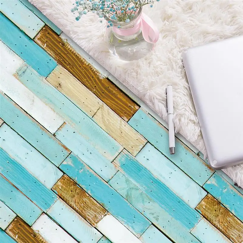 Floor Sticker Imitation Wood Self-adhesive Waterproof Tile Bathroom Decoration Wallpaper DIY Kitchen Wall Stickers 20*300CM#4 Floor Sticker Imitation Wood Self-adhesive Waterproof Tile Bathroom Decoration Wallpaper DIY Kitchen Wall Stickers 20*300CM#4