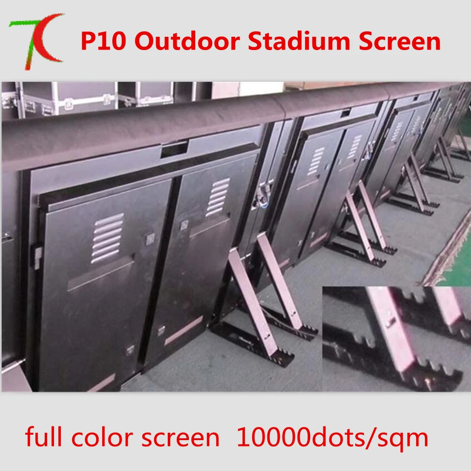 

P10 Stadium Screen/ HD SMD outdoor full color water-proof equipment cabinet display /4scan, 15625dots/m2