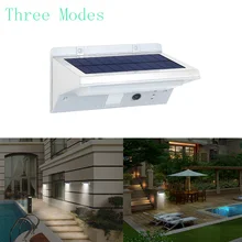 Открытый Солнечный светодиодный датчик движения фонари три режима водонепроницаемые лампы садовая настенная уличная лампа 21 светодиодный s