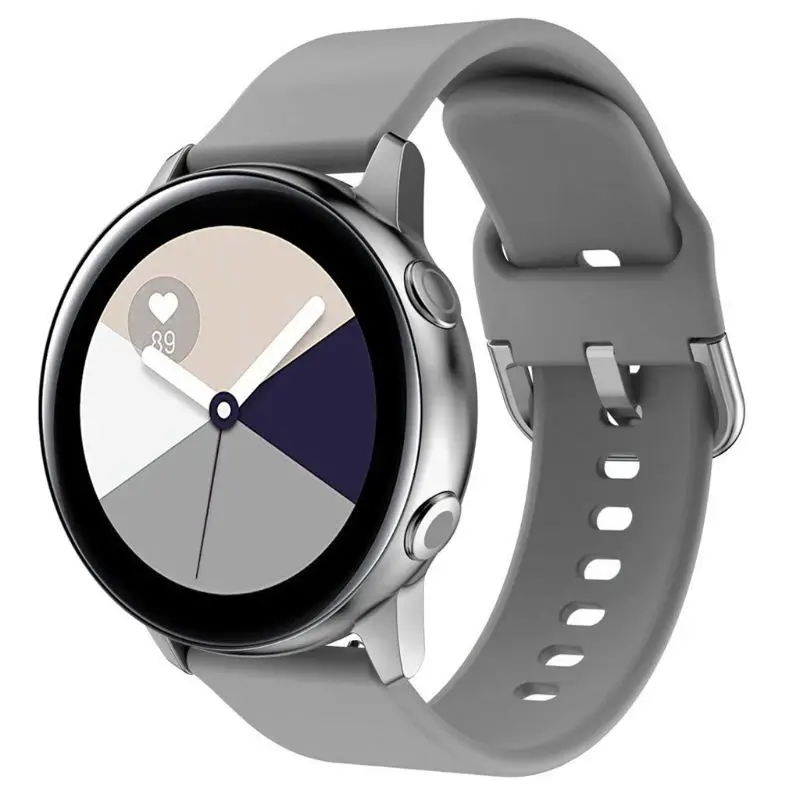 Мягкий силиконовый сменный ремешок для наручных часов, спортивный ремешок для часов, браслет для samsung Galaxy Watch, активные аксессуары