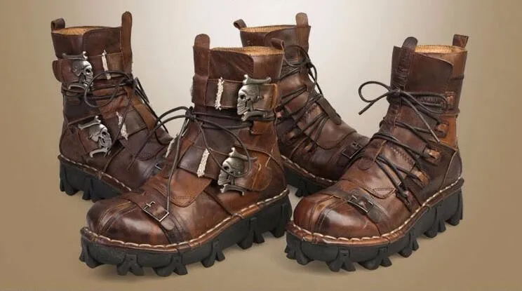 Bundle 2 (2 items) - Handmade Leather Skull Boots, High Quality Leg Bag 19 Texwood men's casual and sports wear store, summer beach clothes, men's leather fashion, jewelry, sunglasses Bundle 2 (2 items) - Handmade Leather Skull Boots, High Quality Leg Bag