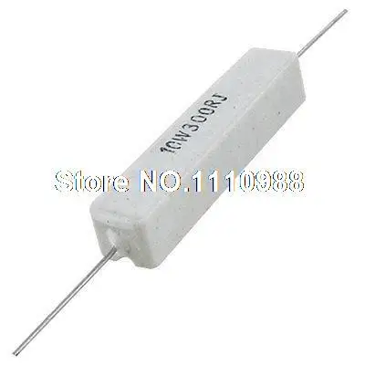

10 Pcs 300 Ohm 5% Axial Lead Fixed Cement Resistor 10W