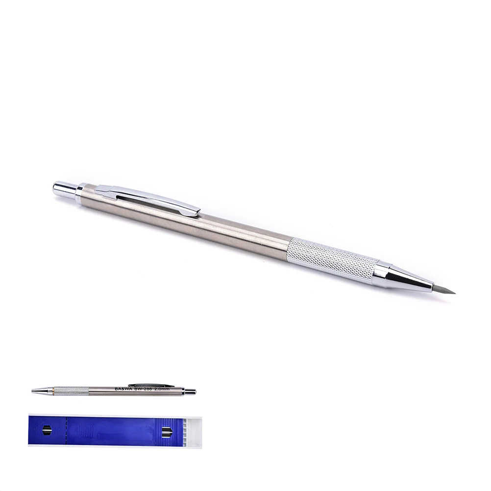 2017 Newest 1Set 2.0 2B Lead Holders Automatic Mechanical Pencil 12 Leads Refills Hot
