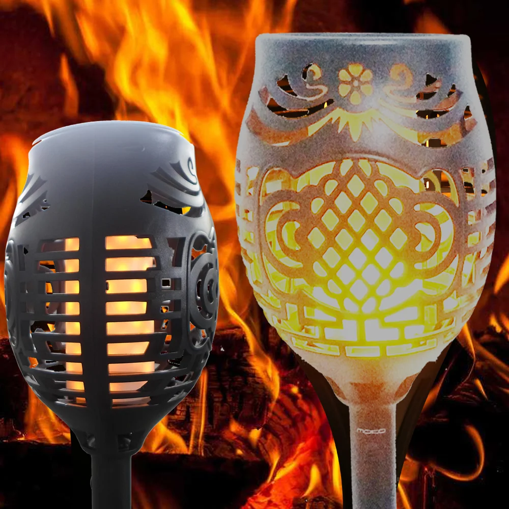 

4pcs/lot new arrival Solar 96LED Lawn Dancing flame Torch Lights radar 3 working mode LED Flame Lamp Solar Water torch Landscap