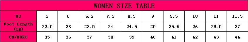 women size