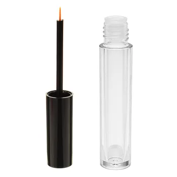 

1Pc Protable 4 ml Empty Eyelashes Eyeliner Tube Container Vials Bottle Black clear DIY Mini Lip Gloss Split Bottle