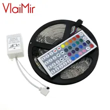 10M 5M RGB LED Strip 5050 3528 set with IR Remote Controller DC12V SMD 60leds/M non waterproof 10M 600 LEDs RGB tape LED Ribbon