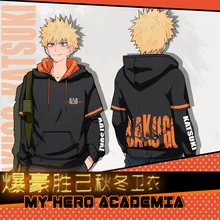 Аниме Толстовка My Hero Academy Boku no Hero Academy Bakugou Katsuki для мужчин женщин осень зима толстовка с капюшоном пуловер пальто Новинка