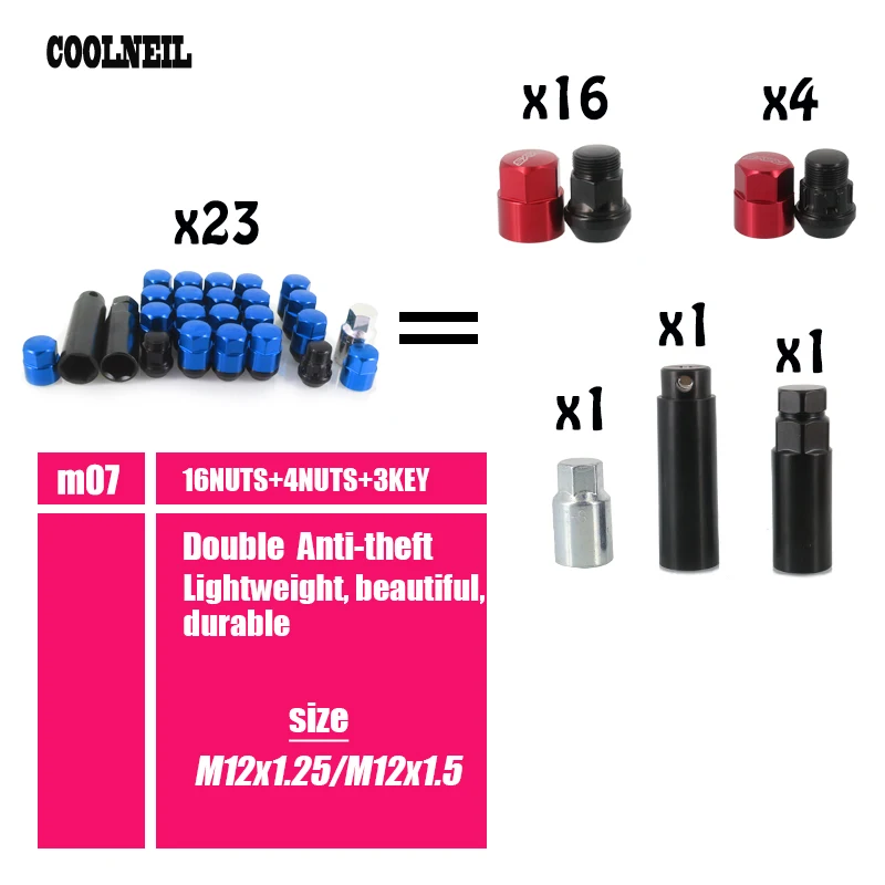 jdm accessories New Style for Wheel Nuts Iron Racing Lug 20pcs lock racing lug nuts Screw Nuts(M12x1.25 M12x1.5) | Автомобили и