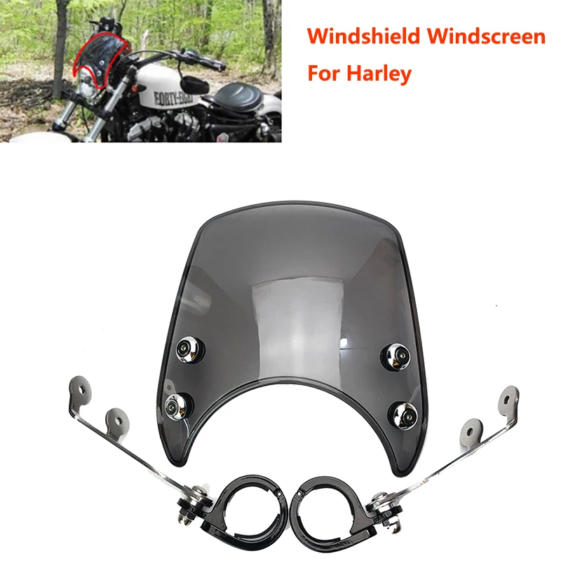 

New arrivals！For Harley Davidson Sportster 883R 883 900 1000 1100 1200 XL XLH XLX XR motorcycle Adjustable Windshield Windscreen