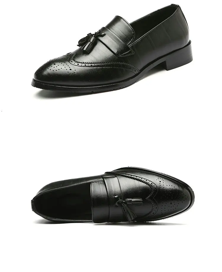 Мужские кожаные лоферы; модельные туфли на плоской подошве в деловом стиле; дизайнерские туфли-оксфорды для мужчин; большие размеры; итальянские деловые модельные A51-51 с бахромой