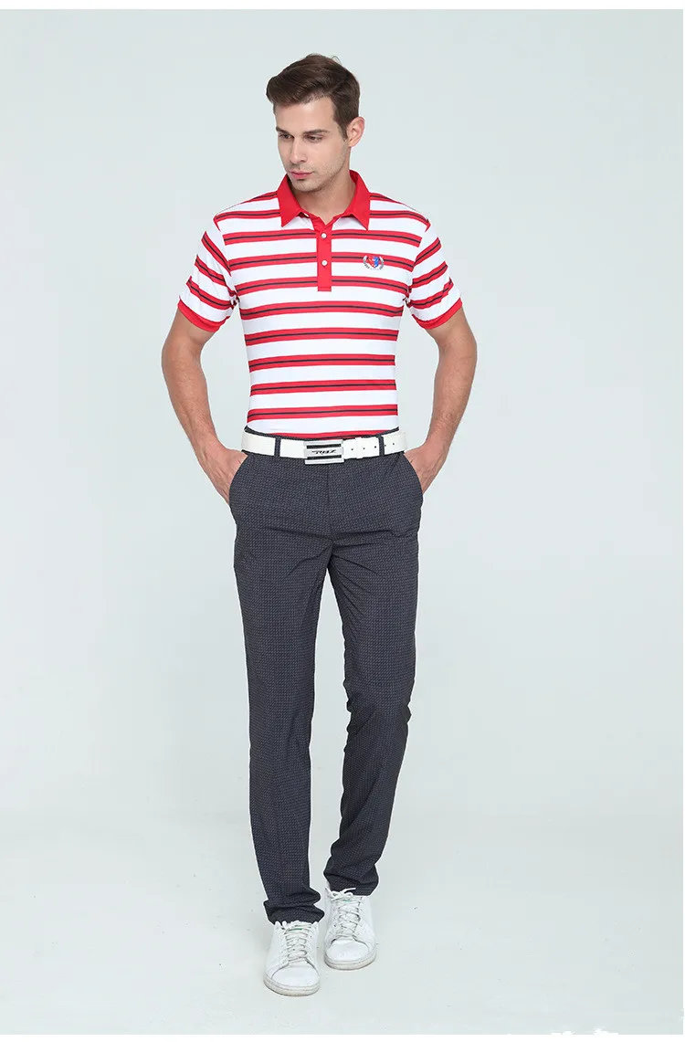 يفيريو جولف الرجال الرياضية منقوشة السراويل الصيف الجافة سريعة تنفس عرق كرة جولف السراويل