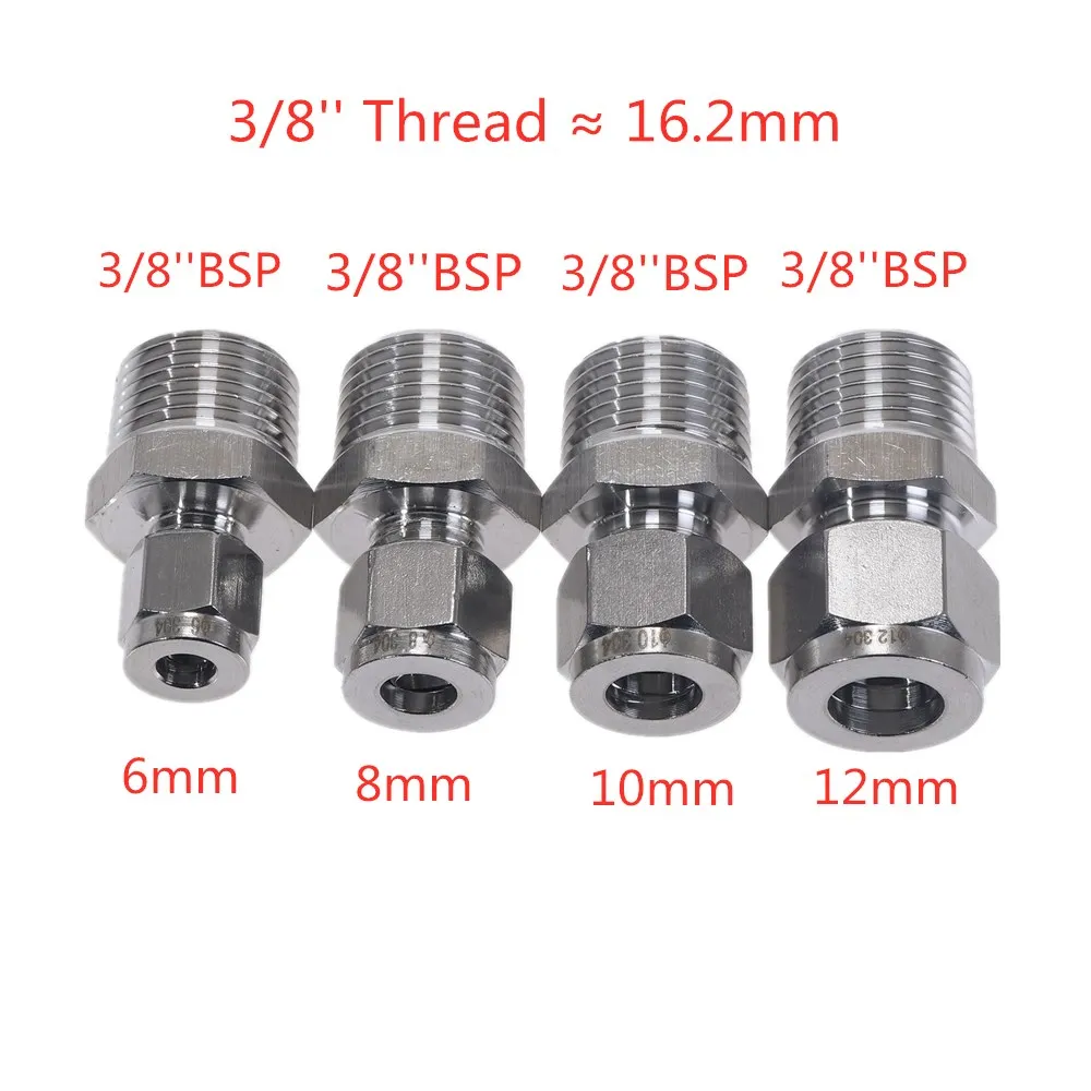 Adaptador de conversión de acero recto Fittins 304 SS tubo de montaje de tubería DSJ-M, YDF-LOK, Lock, conector de virola 1/8 ''1/4'' 3/8 ''1/2'' Adaptador de conversión de acero recto Fittins 304 SS tubo de montaje de tubería DSJ-M, YDF-LOK, Lock, conector de virola 1/8 ''1/4'' 3/8 ''1/2''