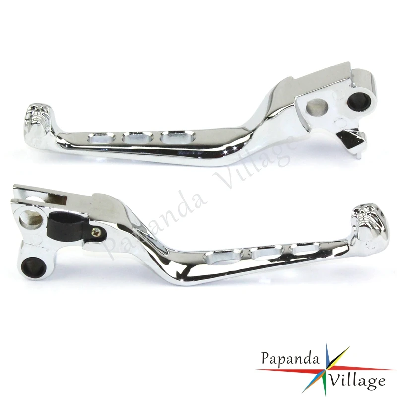 Embreagem do Freio Alavancas de Mão para Harley Moto Chrome Crânio Touring Sportster Xl883 1200 Softail Património Cnc 4 Cheap Discos de freio