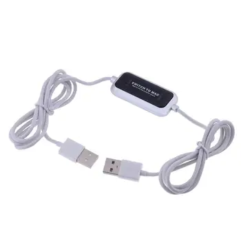 

USB Switch To MAC MAC to PC Data Link Copy Cable File Share Tansfer Wire