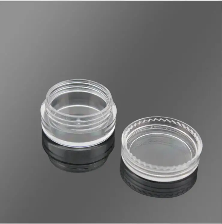 

3G Transparent Cream Jar , 3CC Mini Empty Clera Sample Container , Mask/Eye Cream Sub-bottling , Empty Cosmetic Container, 10pcs