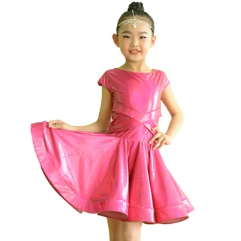 

3 Colors Latin Dance Dress For Girls Slim Chacha Kids Practice Dance Wear Tango Salsa Samba Ballroom Performance Dresses DC2391