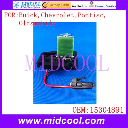 

New Heater A/C HVAC Blower Motor Resistor use OE NO. 15304891 for Buick Chevrolet Pontiac Oldsmobile