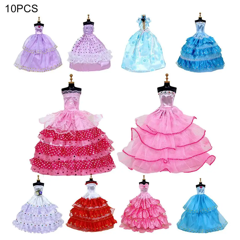 festa roupas para barbie boneca aleatória
