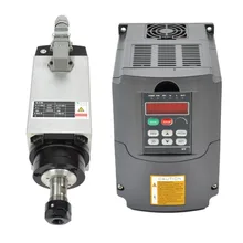 3KW/380 В HJ С Воздушным Охлаждением Двигателя Шпинделя 3KW площадь Шпинделя+ 380 КВТ В Инвертор VFD CNC Router Двигателя Шпинделя