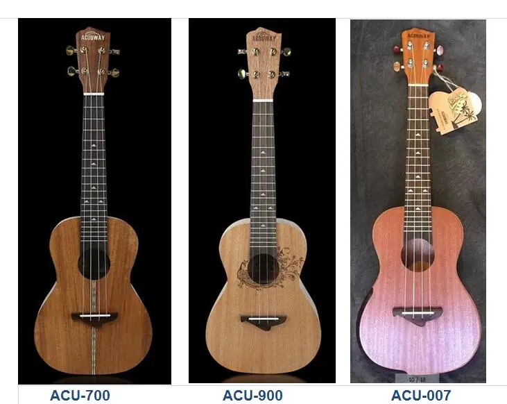 Acouway укулеле 2" сопрано 23" концертная Гавайская мини-гитара укулеле УКУ Ukelele 3 выбор сапели дерево, дерево КоА африканское красное дерево