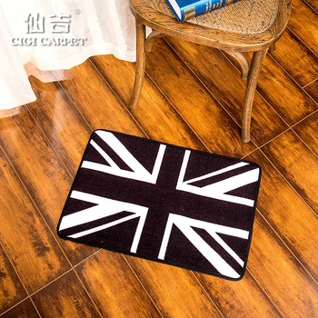 

CIGI British Style Modern Household Kitchen Bathroom Door Mat Welcome Floor Mat Bedroom Small Carpet Durable Rectangular Mat
