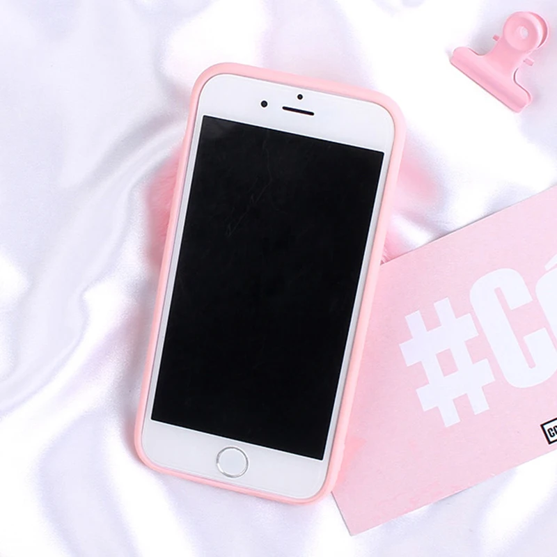 Чехол для телефона Furry Love Heart с милыми волосами Samsung Galaxy J4 2018 чехлы J2 Pro J3 J5 2017 J7 Prime J6