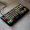 RGB 110 Keycaps ANSI Layout Add ISO PBT Pudding Double Skin Milk Shot Backlit Keycap With Keycap Storage Board For OEM Cherry ► Photo 2/6