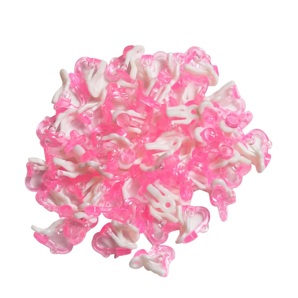 

50 Pieces Plastic Ear Clips Base Ear No Piercing Earring Base For Jewelry Making