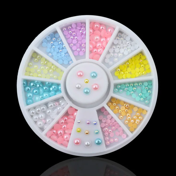

22 Kinds of Mixed Color Chameleon Stone Nail Rhinestone Small Irregular Manicure Nail Art Decoration Accessories Colorful Pearl