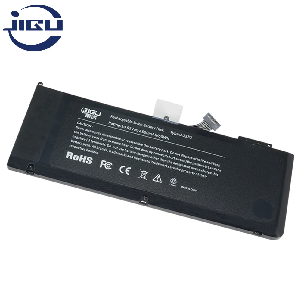 JIGU заменить: A1382 Аккумулятор для ноутбука Apple для MacBook Pro 1" A1286 MC721 MC723 MC847 MD318 MD322 MD103(версия 2010-2012