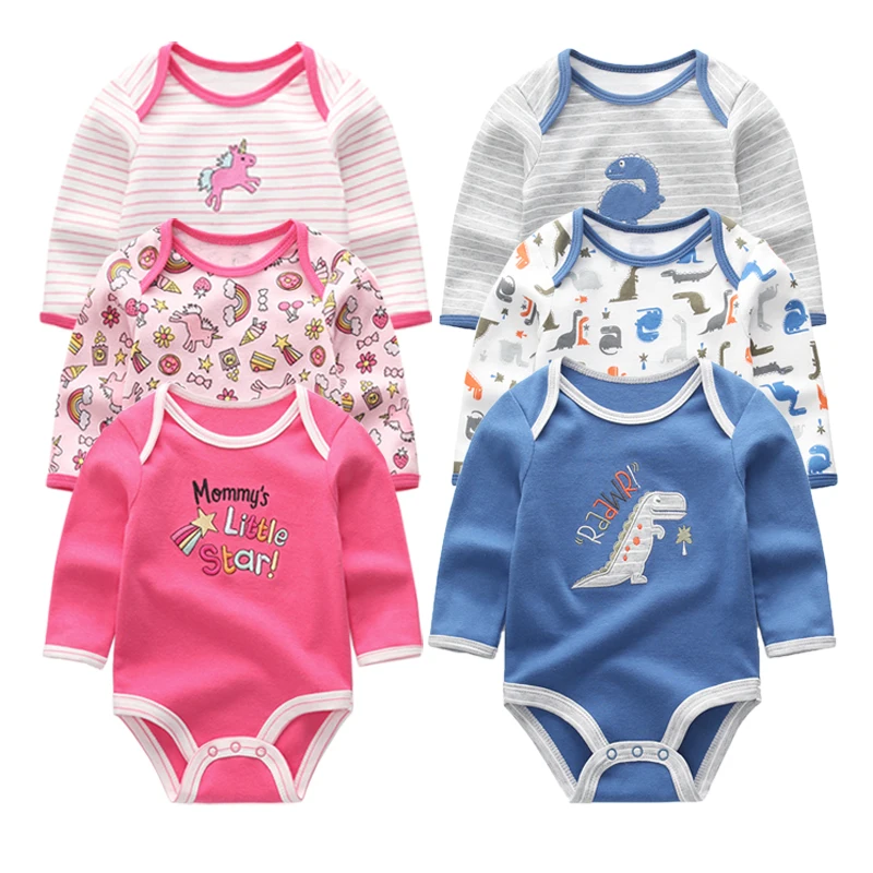 

Newborn Baby Boys Rompers Long Sleeve Boys Playsuits Infant Girls Jumpsuits 100% Super Soft Cotton Cartoon Pattern Baby Clothing