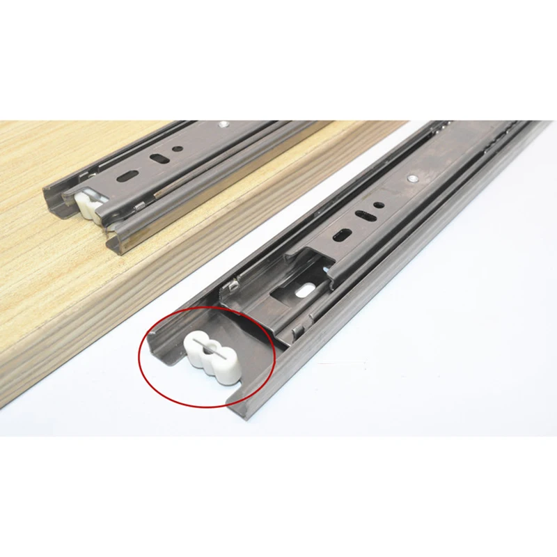 

2PCS/set Drawer Slides 12inch Extension Stainless Steel Drawer Slides 30CM Prevent Collision Cabinet Hardware