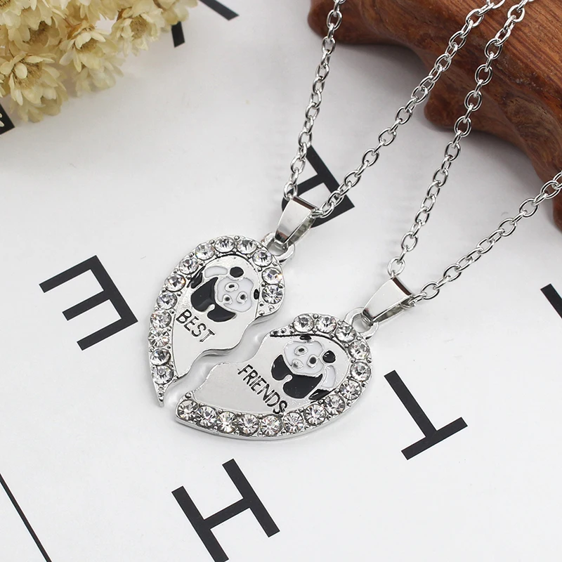 2pcs-Creative-Best-Friends-Forever-Necklace-Full-Rhinestone-Broken-Heart-Panda-Necklaces-Friendship-BFF-Jewelry-Drop (4)